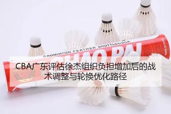 CBA广东评估徐杰组织负担增加后的战术调整与轮换优化路径 | pg